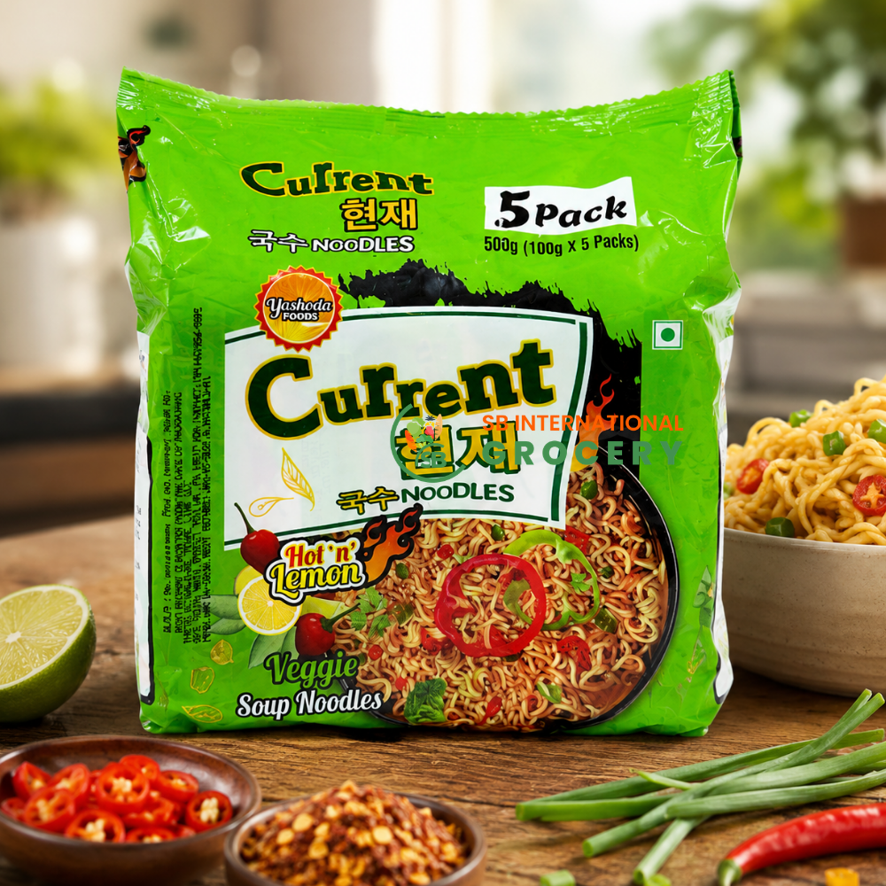 Current Noodles Hot N Lemon Veggie Flavor Nepali instant noodles available in USA